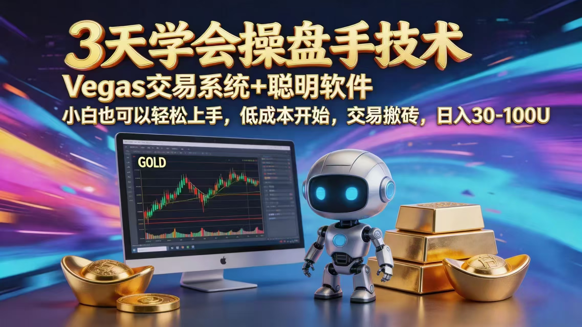 三天学会操盘手技术，vegas技术+聪明软件，小白也可以轻松上手，日入1000+-源创文化-轻创终点站