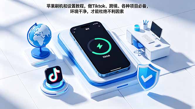 苹果刷机和设置教程，做Tiktok、跨境、各种项目必备，环境干净，才能杜绝不利因素-源创文化-轻创终点站