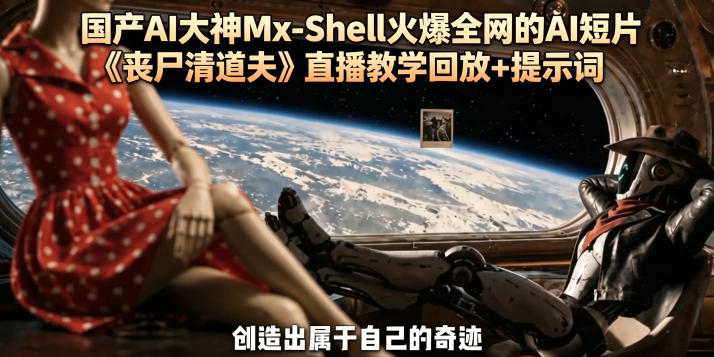 国产AI大神Mx-Shell火爆全网的AI短片《丧尸清道夫》直播教学回放+提示词-源创文化-轻创终点站