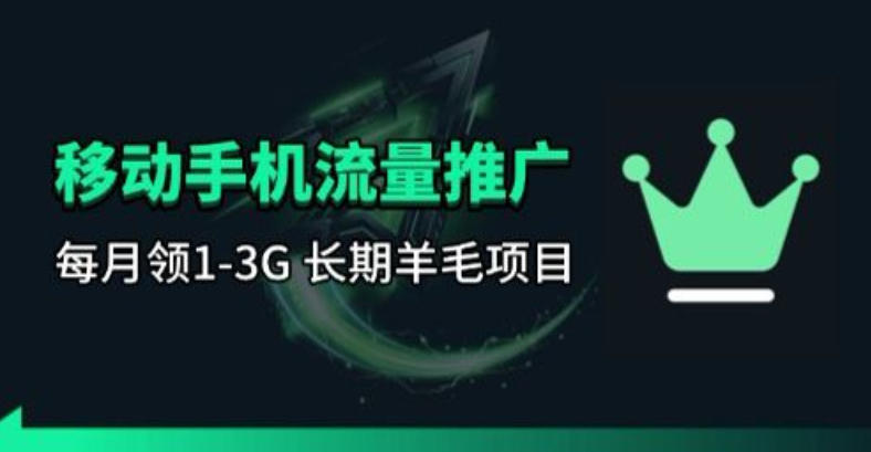 手机流量领取推广_每月一轮，刚需类的长期项目-源创文化-轻创终点站