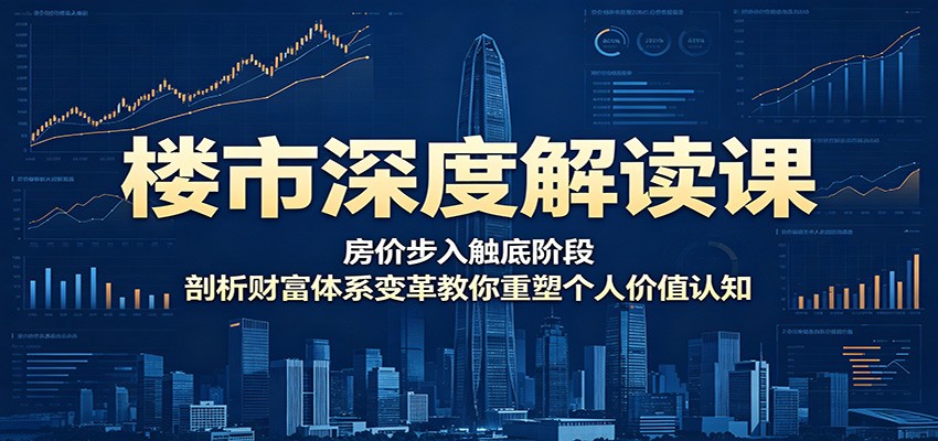 楼市深度解读课：房价步入触底阶段，剖析财富体系变革教你重塑个人价值认知-源创文化-轻创终点站